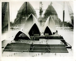 Item #22038 Sydney Opera House under construction: photograph of the architectural model...