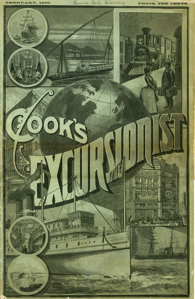 Item #22092 Cook's Excursionist and Tourist Advertiser. Advertising newspaper.