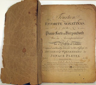 Item #22109 Pleyel and Haydn scores printed in London: Pleyel's 1790, 'Fourteen favorite...