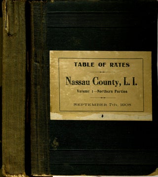 Item #22112 1908 Suburban Fire Insurance Company Table of Rates for Nassau County, Long Island....