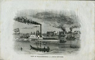 Item #22128 View of Williamsburgh, L. I. - From New-York, Proof. N. Y. Brooklyn
