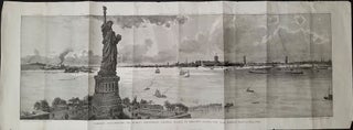 "Liberty Enlightening the World - Bartholdi's Colossal Statue on Bedlow's Island, New York. New York City, Harry Fenn.