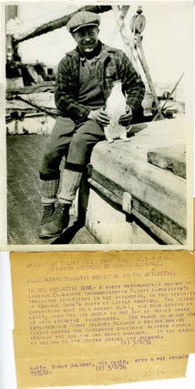 Item #22136 Pair of fine publicity photographs from Ellsworth Antarctic Expedition: flight crew...