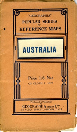 Item #22143 Australia - Political. Folding map in self wrapper. Alexander Gross