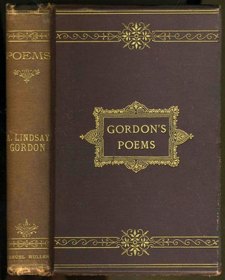 Item #22151 Poems of the Late Adam Lindsay Gordon. Adam Lindsay Gordon