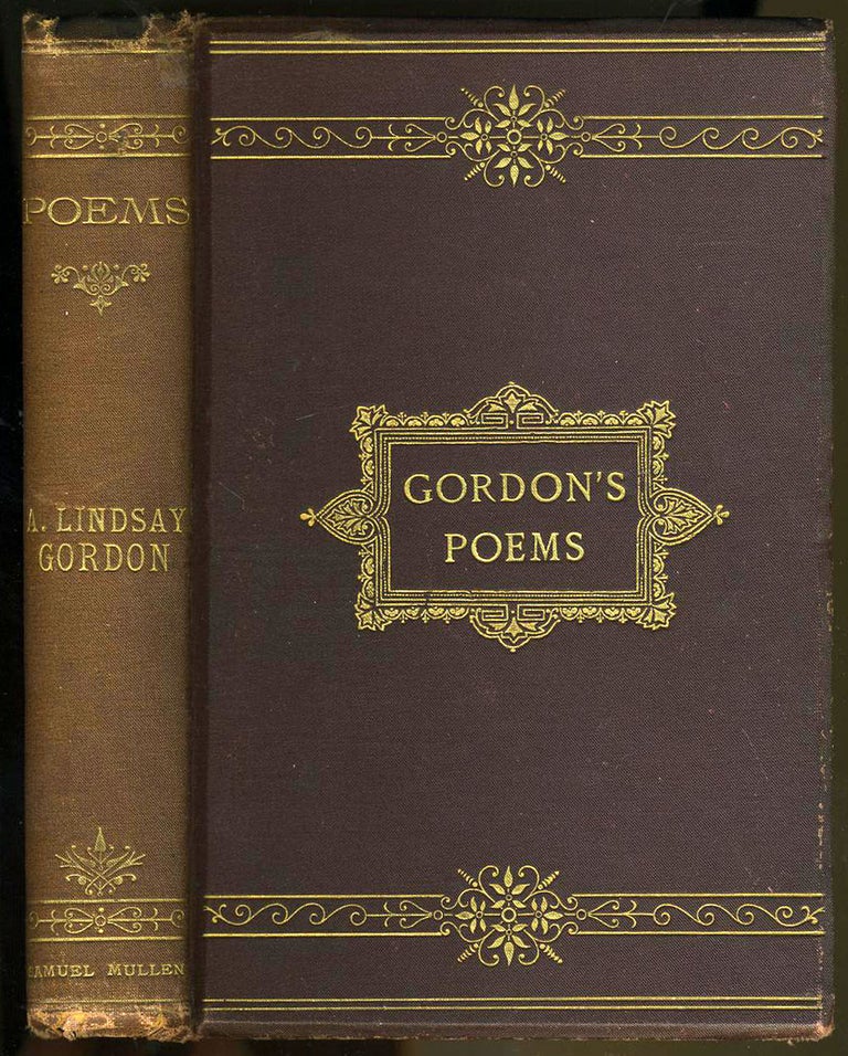Item #22151 Poems of the Late Adam Lindsay Gordon. Adam Lindsay Gordon.