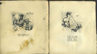 Item #22170 Orlando and his horse "January": Original ink sketch series