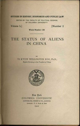 The Status of Aliens in China.
