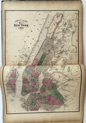 New Topographical Map of the State of New York Made from Official Records and Actual Surveys.