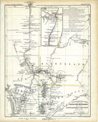 Item #22267 Queensland / Central Australia / Northern Territory Maps published in "Mittheilungen...