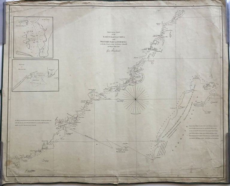 Item #22343 Sketch of Part of the East Coast of China and Western Part of Formosa with the Track of the Schooner Dhaulle in May & June 1827 by Geo. Blaxland. Geo Blaxland.