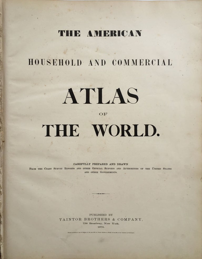 Item #22344 The American Household and Commercial Atlas of the World.