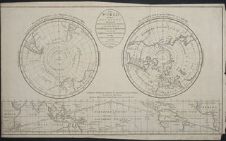 Item #22392 Geography. A Map of the World in three Sections...the Polar Regions to the Tropics...