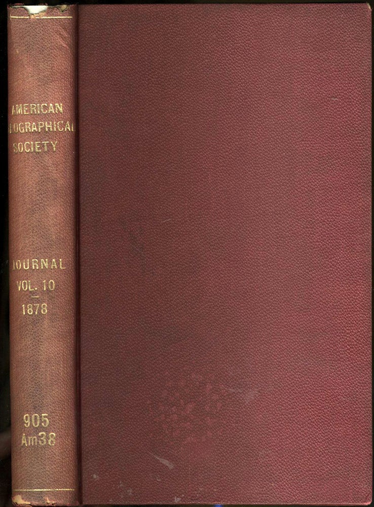Item #22501 Recent Journey of Exploration Across the Continent of Australia [Journal of the American Geographical Society of New York, Volume X, 1878]. Ernest Giles, Jess Young.