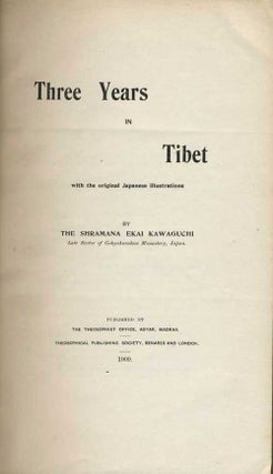 Three Years in Tibet.