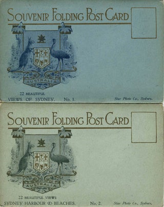 Item #22535 Souvenir Folding Post Card. 22 Beautiful Views Sydney No. 1 (with) 22 Beautiful...
