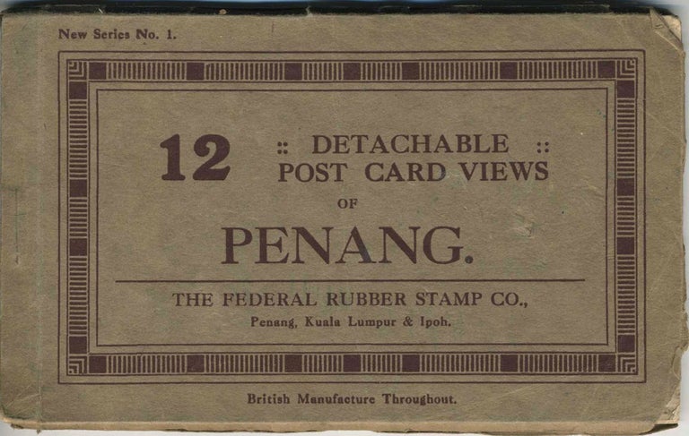 Item #22536 12 Detachable Post Card Views of Penang. Booklet. Federal Rubber Stamp Co.