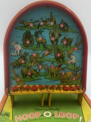 'Sunny Andy' Hoop-O-Loop (metal shooting game) including kangaroo, polar bear, elephant, lion, panther, etc. as targets.