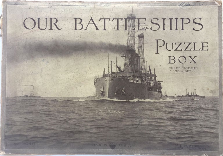 Item #22579 Our Battleships Puzzle Box - Three Pictures to a Set. Enrique Muller, Robert E.