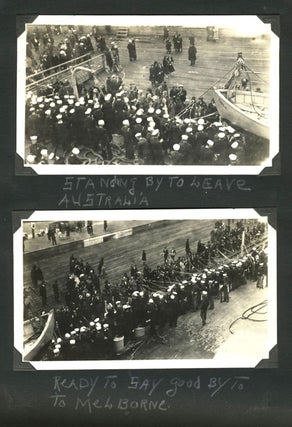 USS Oklahoma: 1925 Cruise photo album, the Battle Fleet to Australia and New Zealand.