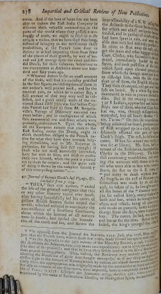 'Journal of Captain Cook's Last Voyage to the Pacific Ocean, on Discovery; performed in the Years 1776, 7, 8, and 9': The Gentleman's Magazine and Historical Chronicle 1781. Volume LI. For the Year MDCCLXXXI.