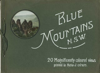 Item #22724 Blue Mountains N.S.W. 20 Magnificently coloured views printed in Natural colours....
