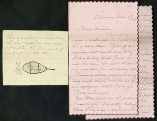 Item #22818 Manuscript letter: Snowshoes, with sketch