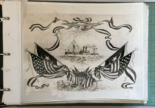 An incomparable collection of photographs of American Historical & Political Handkerchiefs.