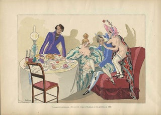 Item #22874 En Cabinet Particulier: Un joyeau souper d'etudiants et de grisettes en 1830. ...