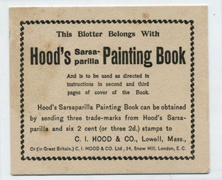 Hood's Sarsaparilla Painting Book.