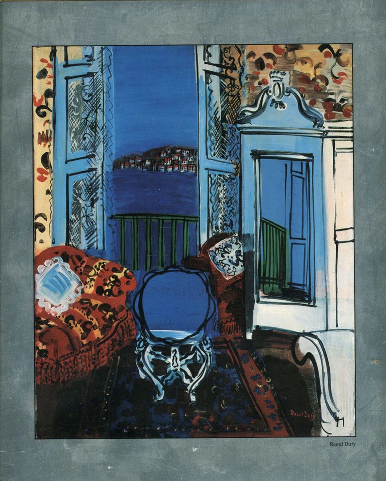 Item #22898 Promotional piece featuring color engraving on aluminum: Raoul Dufy, 'Open Window', Nice. Raoul Dufy.