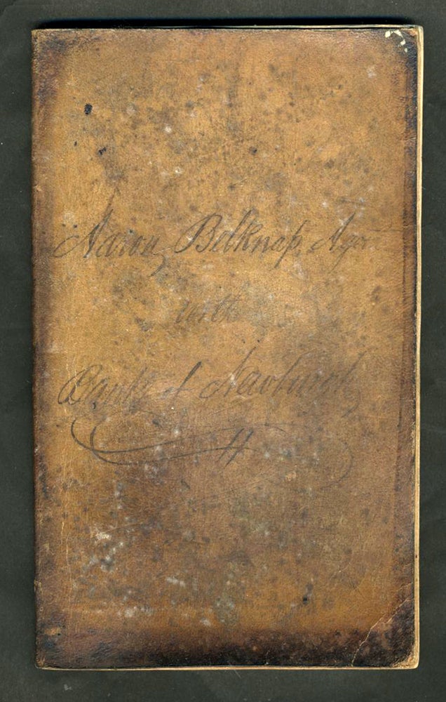 Item #22957 1836 - 1839 Ledger Book Bank of Newburgh NY, of Aaron Belknap [with] check dated 1839. Aaron Belknap.