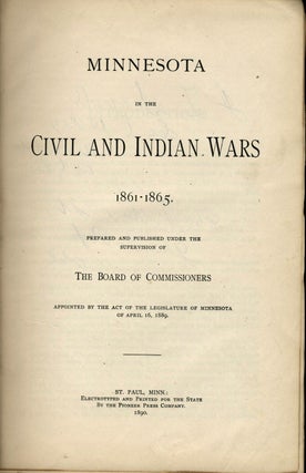 Item #23113 Minnesota Civil War Veteran's copy of 'Minnesota in the Civil and Indian Wars 1861 -...