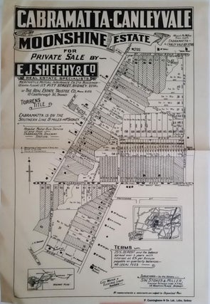 Item #23129 Cabramatta-Canley Vale Moonshine Estate for Private Sale by E.J. Sheehy & Co. with...
