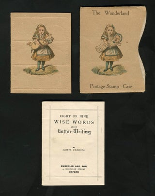 Item #23269 Eight or Nine Wise Words About Letter-Writing [with] Stamp Case, and Slipcase. Lewis...