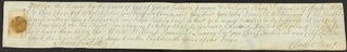 Item #23284 Colonial "Writt" issued by James De Lancey Chief Justice of New York who presided...