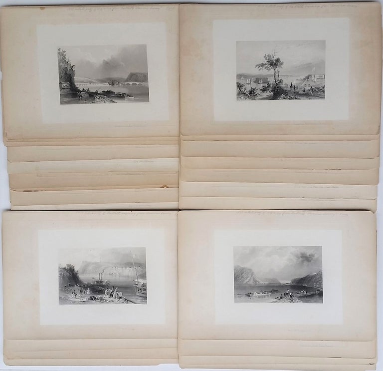 Item #23345 A collection of Artist's Proof Plates of images from "American Scenery" W. H. Bartlett, William Henry.