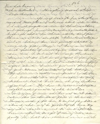 Item #23348 Manuscript letter from Charles in Hong Kong to his sister Anna in the United States....