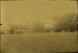 Item #23382 School Cricket Match, albumen photograph. Cricket, Photography