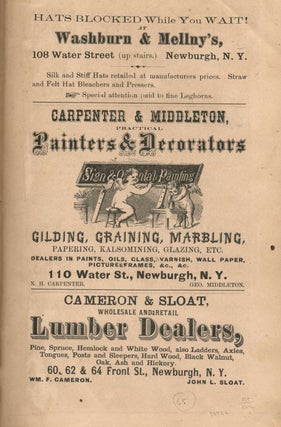 Carter's General and Patrons' Business Directory of the City of Newburgh, N.Y.