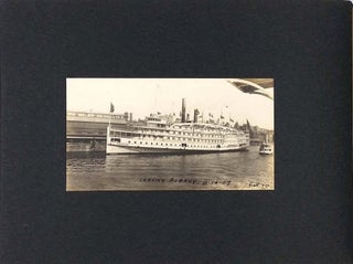 Photograph Album of Hudson River steamboat voyage south from Canada & Vermont.