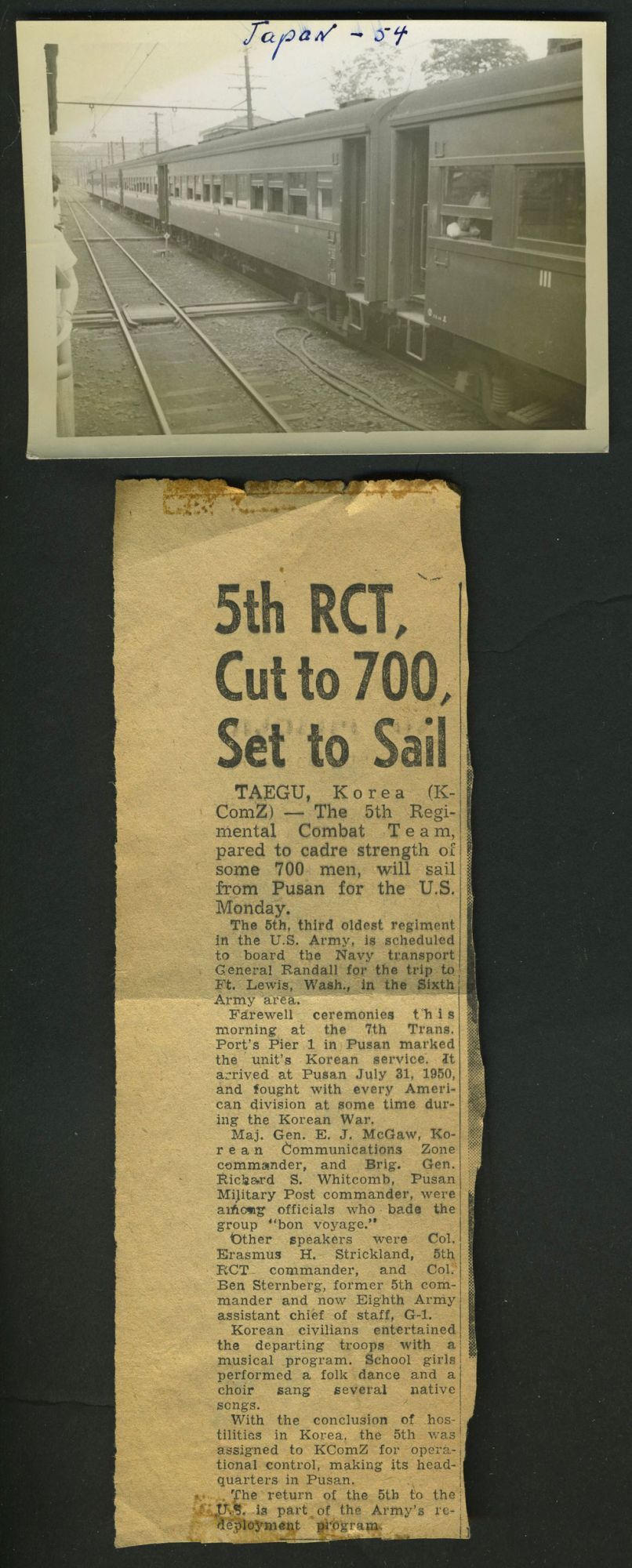 5th Rct Korea 5th Regimental Combat Team Korea, photograph album | Korean War