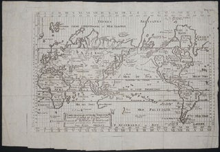 Item #23479 Carte generale du globe terrestre construite & publiee par le S.r Isaac Brouckner...