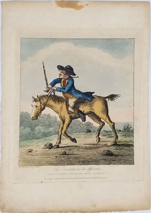 Item #23516 "The Tumbler, or its Affinities". Caricature. Horsemanship, Henry William Bunbury