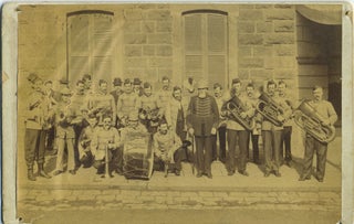 Item #23523 Hamilton Marching Band, a photograph by Clark Bros. of Victoria. Victoria,...