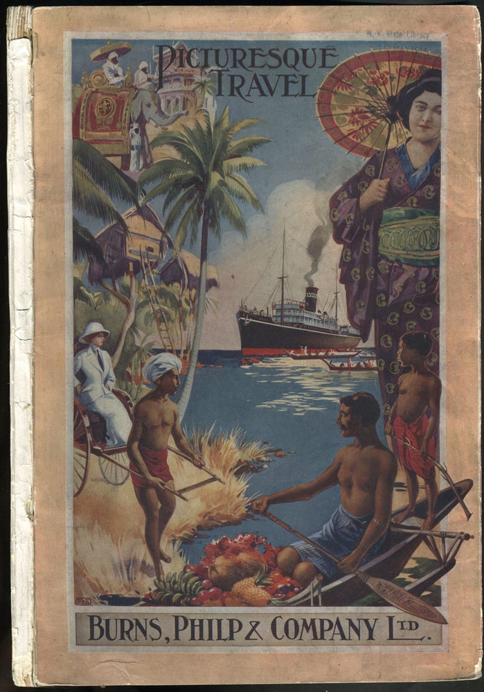 Item #23529 "Picturesque Travel". Travel Guide, Thursday Island, Queensland to New Guinea. Philp Burns, Company.