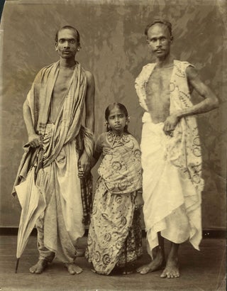 Item #23538 Cingalese Family Portrait. Albumen photograph from the Colombo Apothecaries Company....
