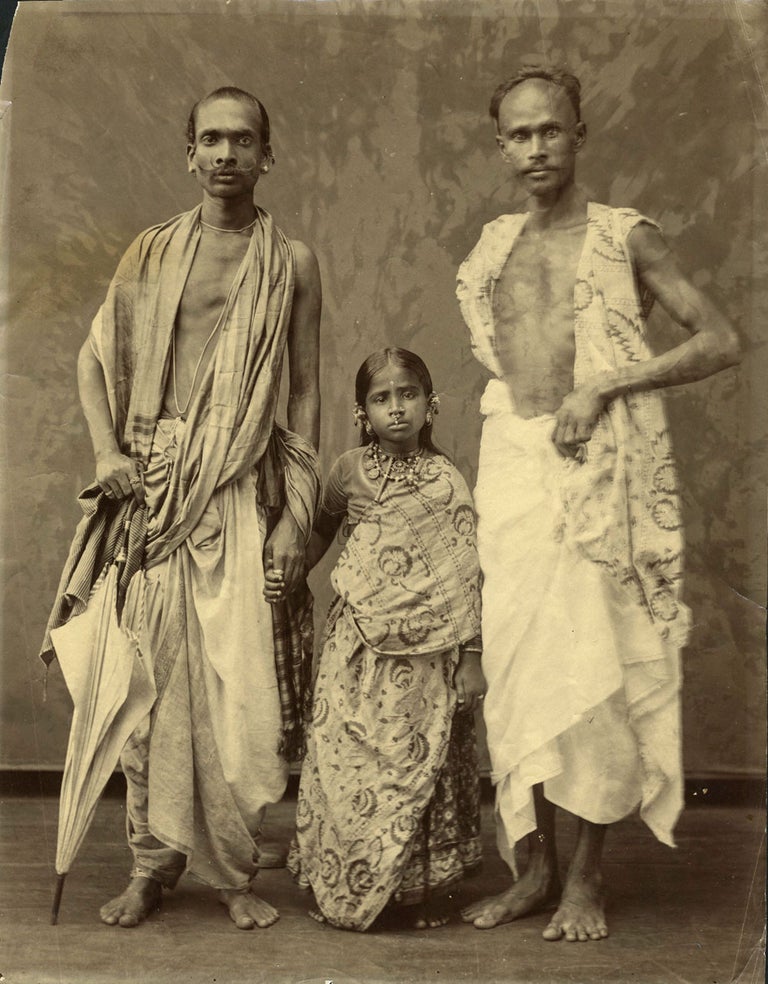 Item #23538 Cingalese Family Portrait. Albumen photograph from the Colombo Apothecaries Company. Sri Lanka, Photography, C. A., Co.