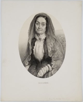Item #23546 Portrait of 'Madam Jumel' [with] Albumen photograph the Morris - Jumel Mansion. New...