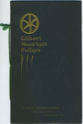 Item #23562 Gilbert Wood-Split Pulleys advertising pamphlet. Saginaw Manufacturing Company